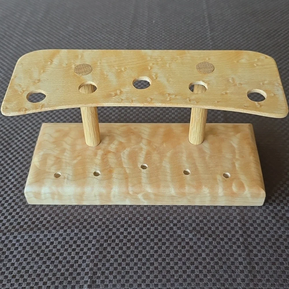 Fancy Wooden Stand For Pens, Artisan Made, Desk Decor